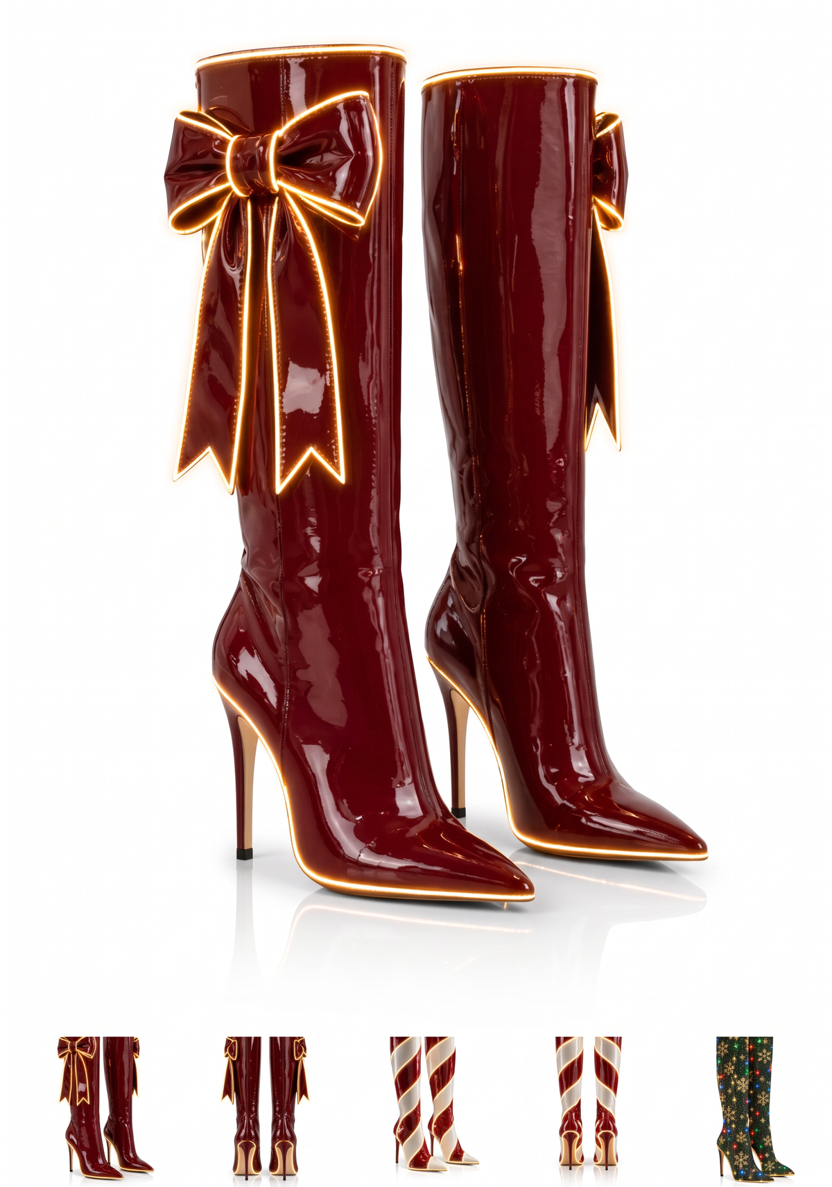 Botas de tacón LED que iluminan tu noche